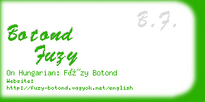 botond fuzy business card